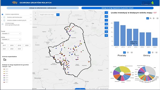 obraz z mapą po środku